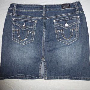 Earl Jeans Blue Denim Five Pockets Skirt 8